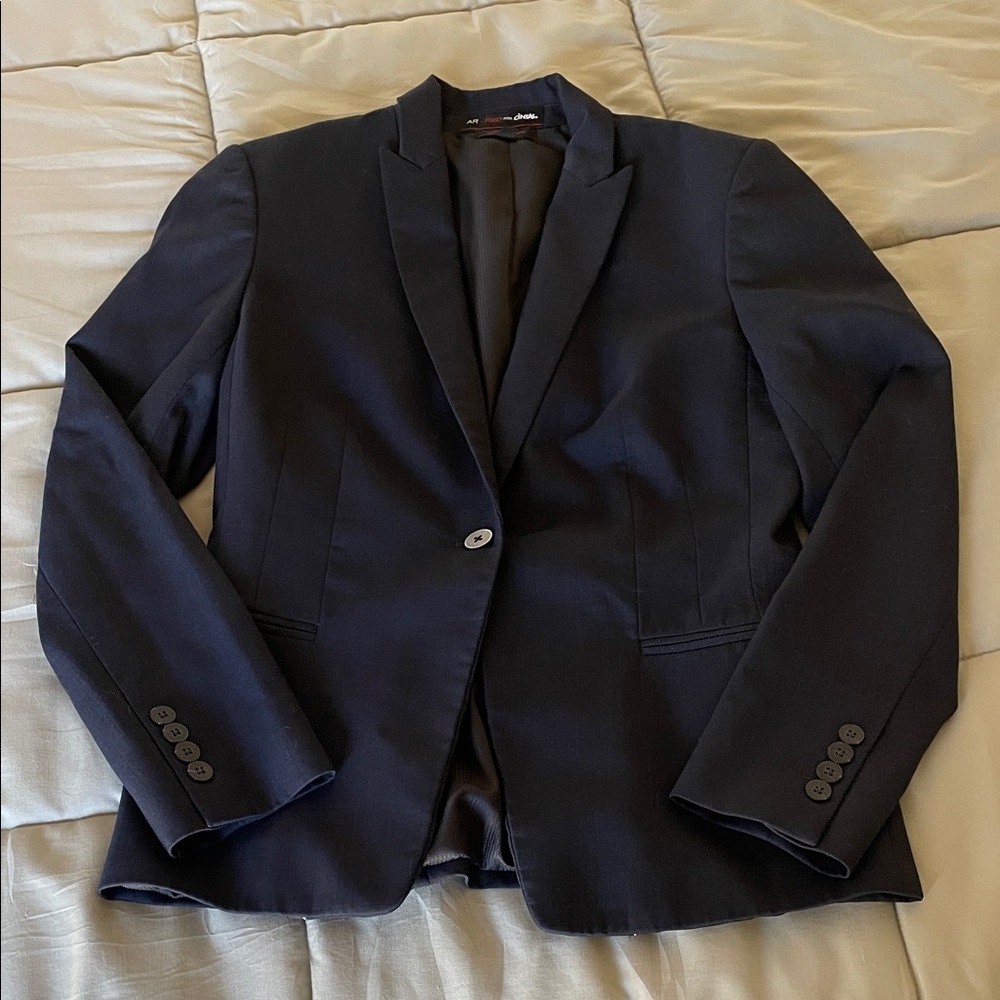 AR Red For Cintas Navy Blue Blazer